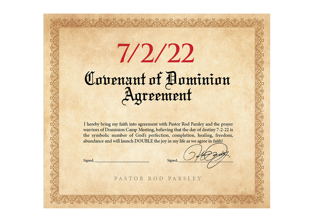 Covenant of Dominion Agreement