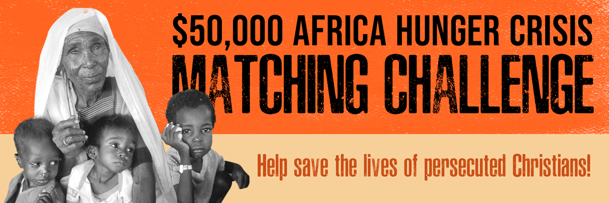 $50,000 AFRICA HUNGER CRISIS MATCHING CHALLENGE