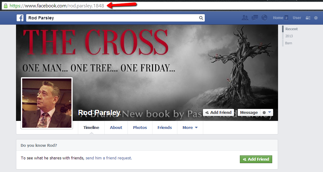 Fake Rod Parsley page