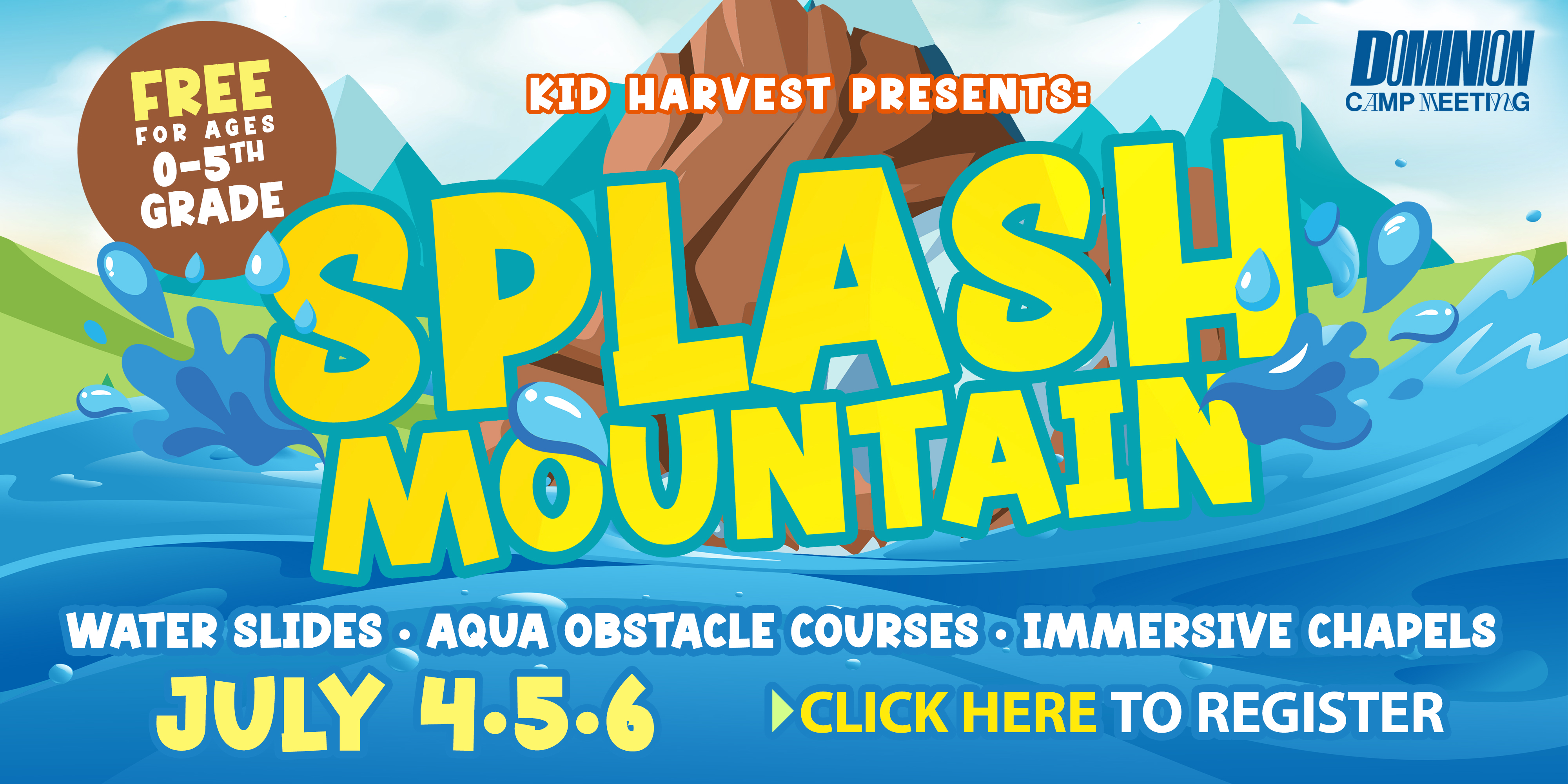 Splash Mountain Kid Harvest Clubhouse Register Now