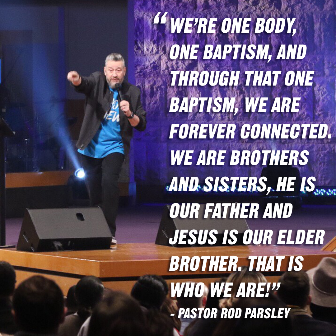 “Temptation, when habitually kept at a distance, ceases to exist…How do I do that? Get baptized. You'll become untethered from that to which you were bound.” – Pastor Rod Parsley