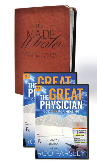 Be Made Whole book and The Great Physician - God's RX for healing